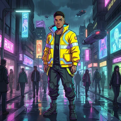Персонаж аниме Cyberpunk: Edgerunners — AI промт для Nano Banana Pro