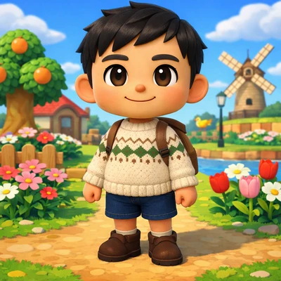 Персонаж игры 'Animal Crossing' — AI промт для GPT Image 1.5