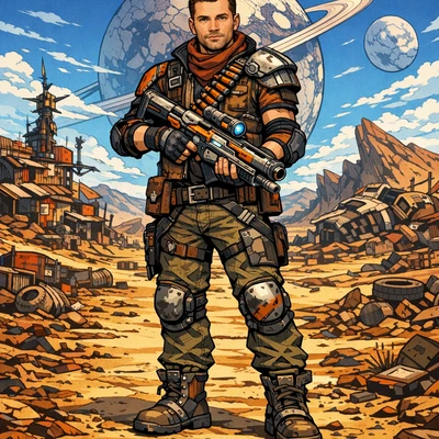 Персонаж игры Borderlands — AI промт для GPT Image 1.5