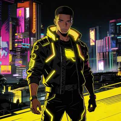 Персонаж игры «Cyberpunk: Edgerunners» — AI промт для Seedream 4.5