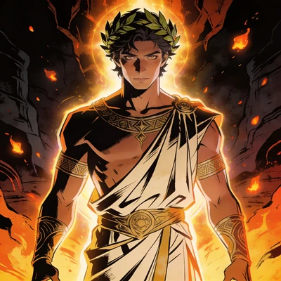 Персонаж игры «Hades»: Божественный стиль — AI промт для Seedream 4.5