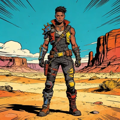Персонаж игры в стиле Borderlands — AI промт для Seedream 4.5