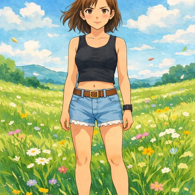 Персонаж из аниме Studio Ghibli — AI промт для GPT Image 1.5