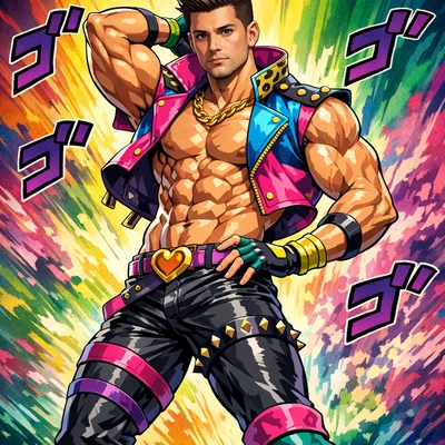 Персонаж JoJo: Стилизация аниме — AI промт для GPT Image 1.5