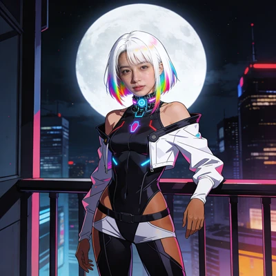 Персонаж в стиле Cyberpunk: Edgerunners (Lucy) — AI промт для Seedream 4.5