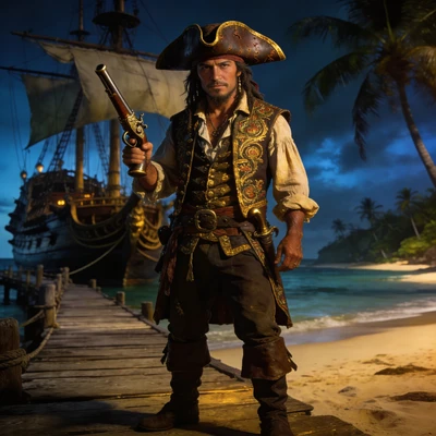 Пират Карибского моря — AI промт для Seedream 4.5