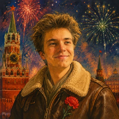 Победный салют: Классическая анимация — AI промт для GPT Image 1.5