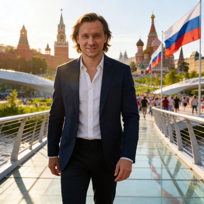Постер: День России в Зарядье — AI промт для Seedream 4.5