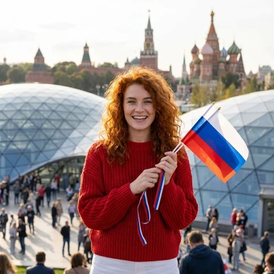 Праздничная Москва: Триколор — AI промт для Nano Banana Pro