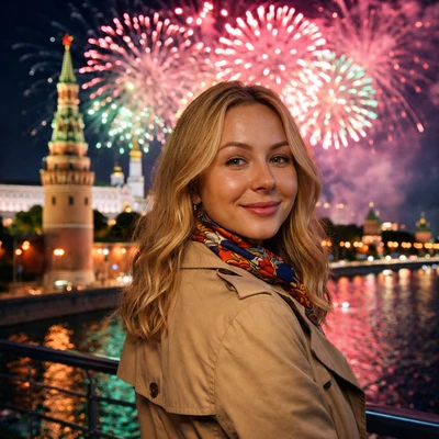 Салют над Москвой — AI промт для GPT Image 1.5