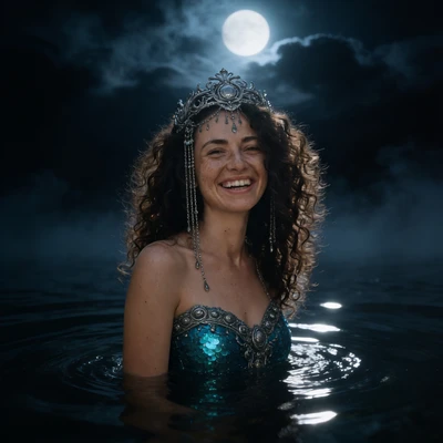 Сирена лунного залива — AI промт для Seedream 4.5