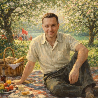 Советский импрессионизм: Майские праздники — AI промт для GPT Image 1.5