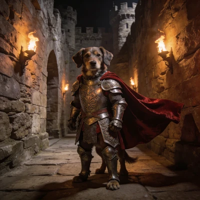 Средневековый рыцарь-кот — AI промт для Seedream 4.5