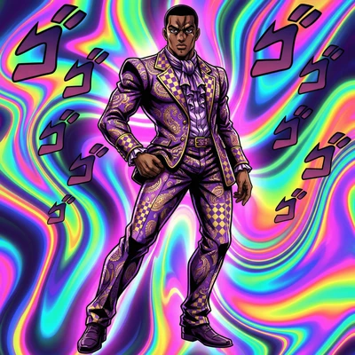 Стиль аниме «JoJo's Bizarre Adventure» — AI промт для Nano Banana Pro