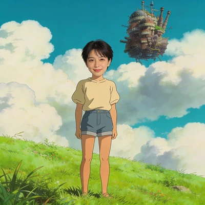 Стиль аниме Хаяо Миядзаки — AI промт для Seedream 4.5