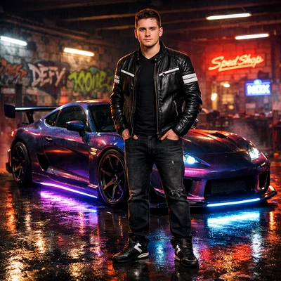 Уличный гонщик Need for Speed — AI промт для GPT Image 1.5