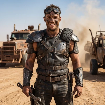 В стиле «Безумного Макса» (Mad Max Savage) — AI промт для Nano Banana Pro