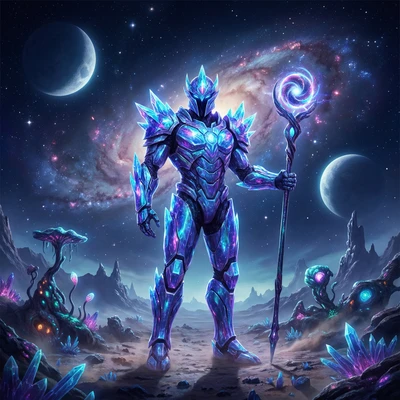 Защитник Галактики: Космический воин — AI промт для Nano Banana Pro