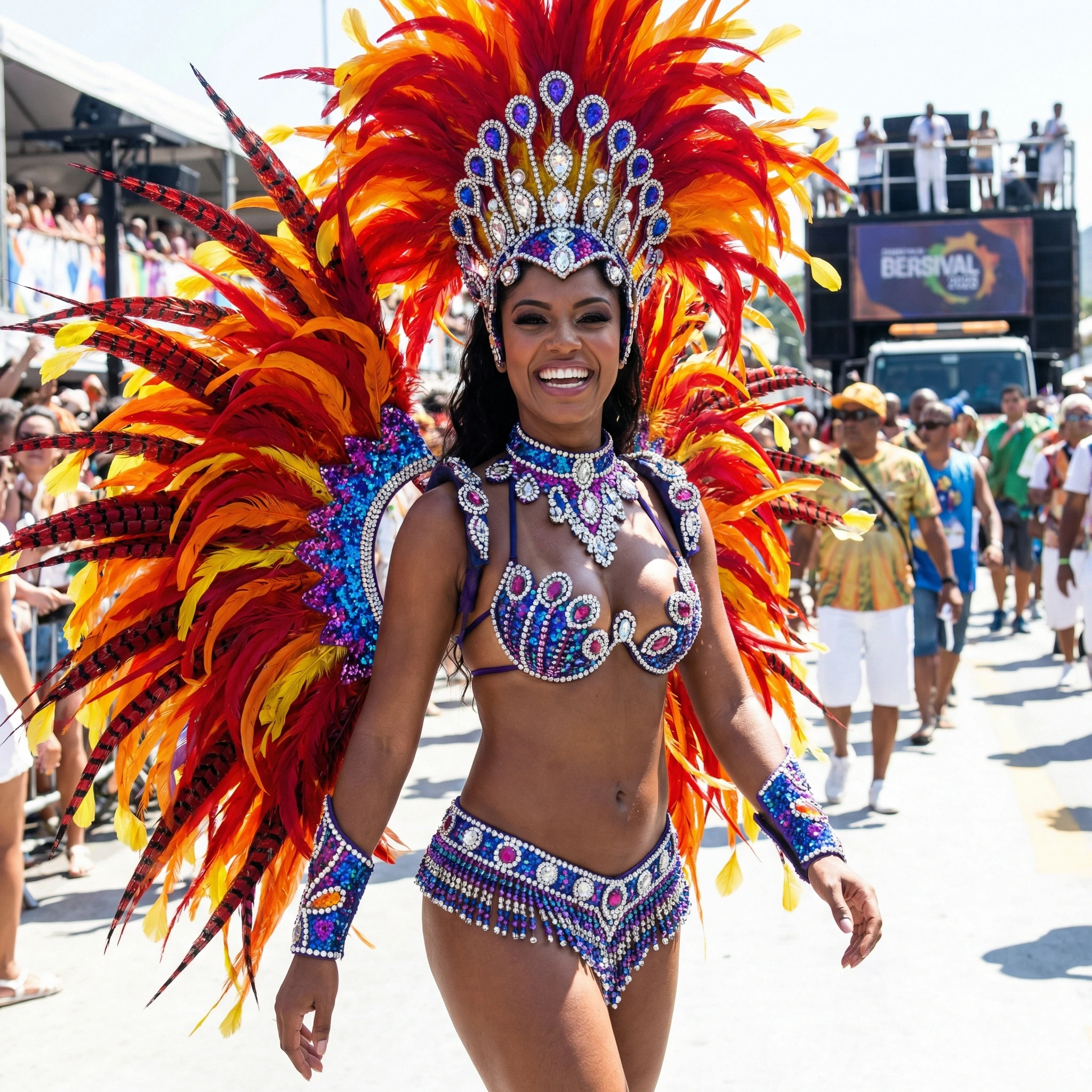 Тропический карнавал в Рио — Nano Banana Pro промт