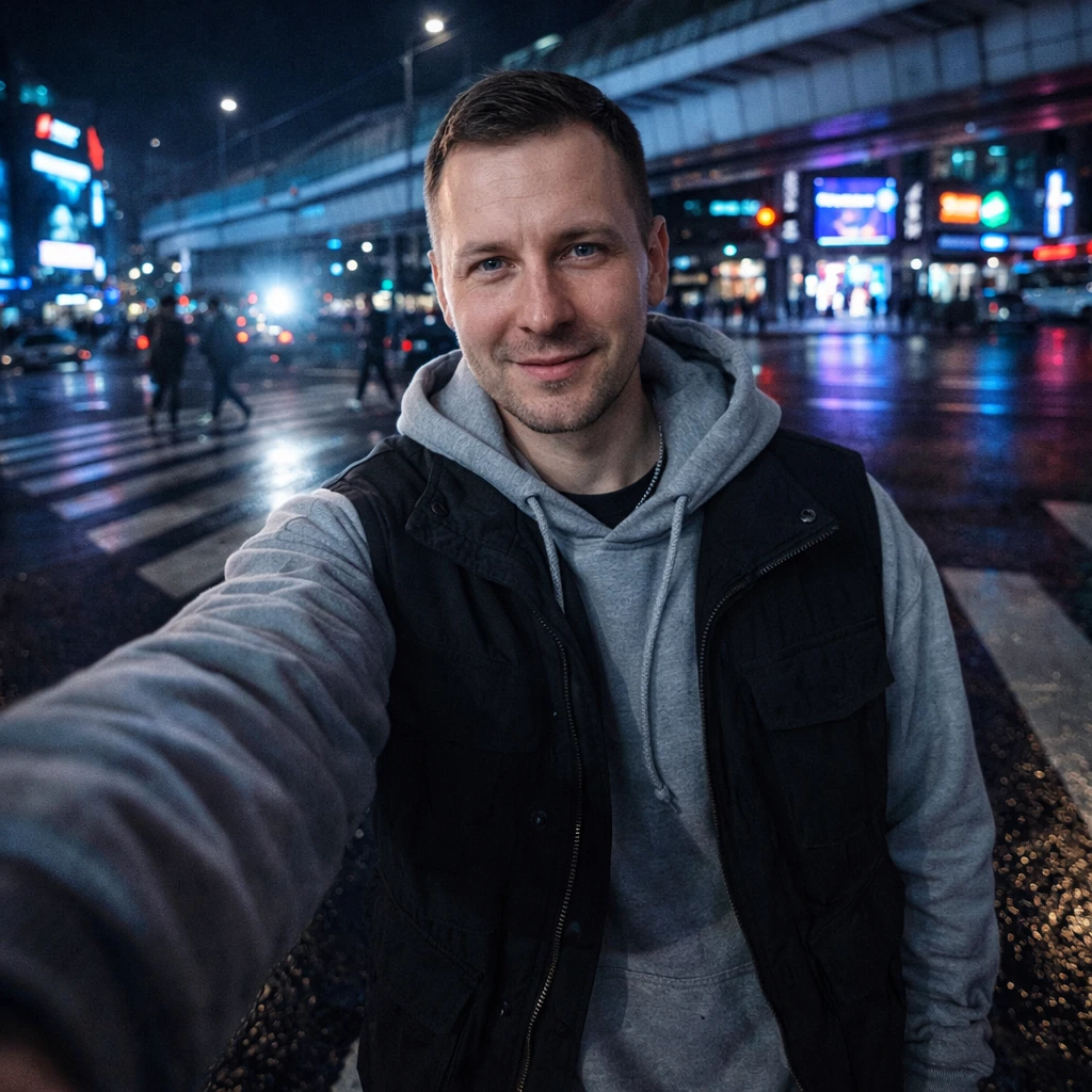 Урбанистический блог: Ночной город — GPT Image 1.5 промт