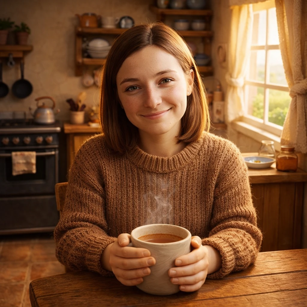 Утро в пластилиновом домике — GPT Image 1.5 промт