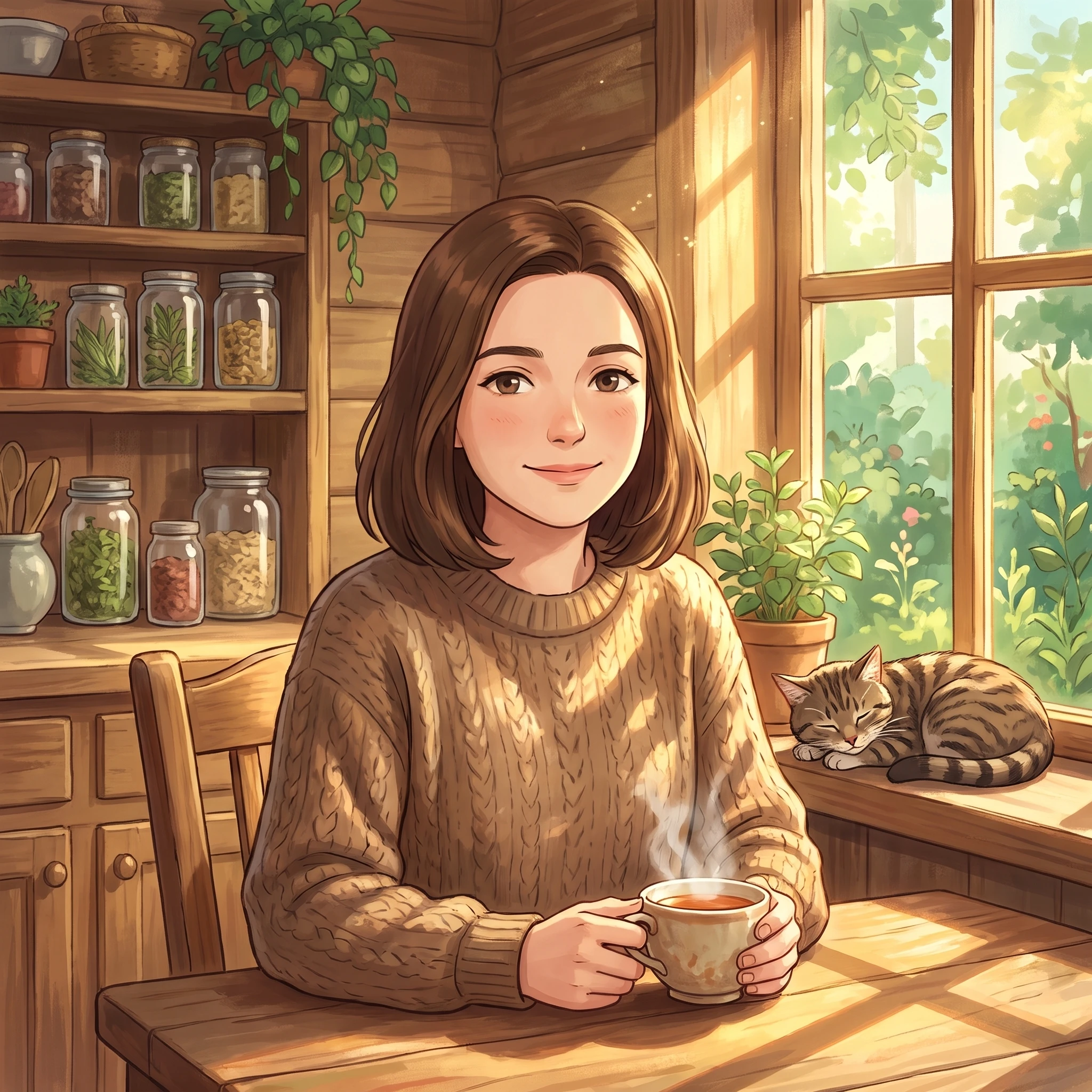 Уютный вечер в стиле Ghibli — Nano Banana Pro промт