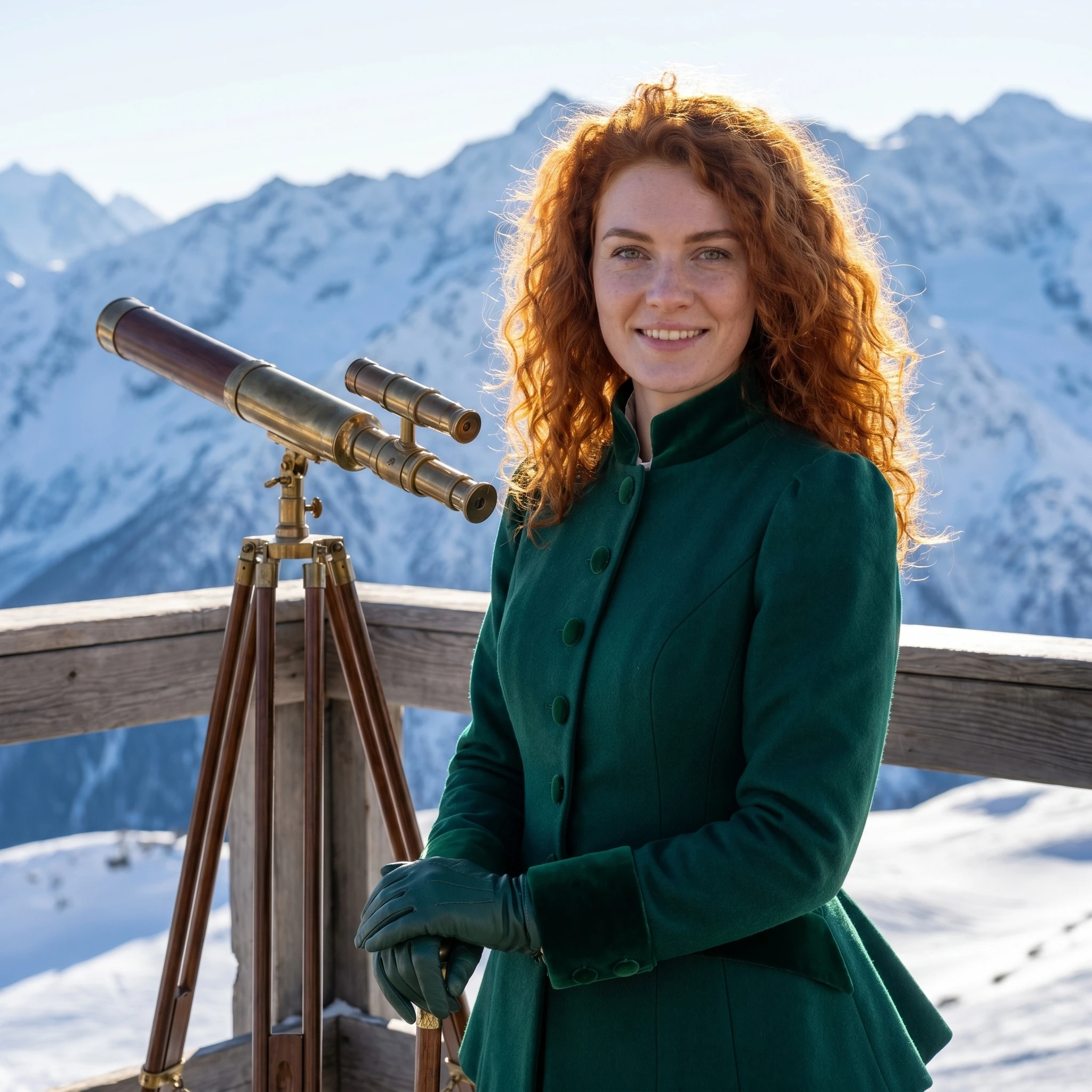Викторианская путешественница в Альпах — Nano Banana Pro промт