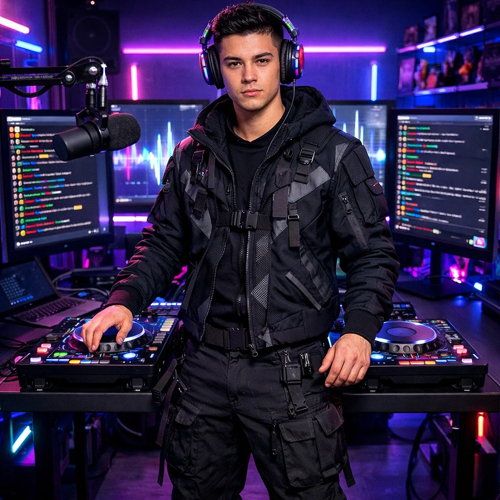 Виртуальный диджей на Twitch — GPT Image 1.5 промт