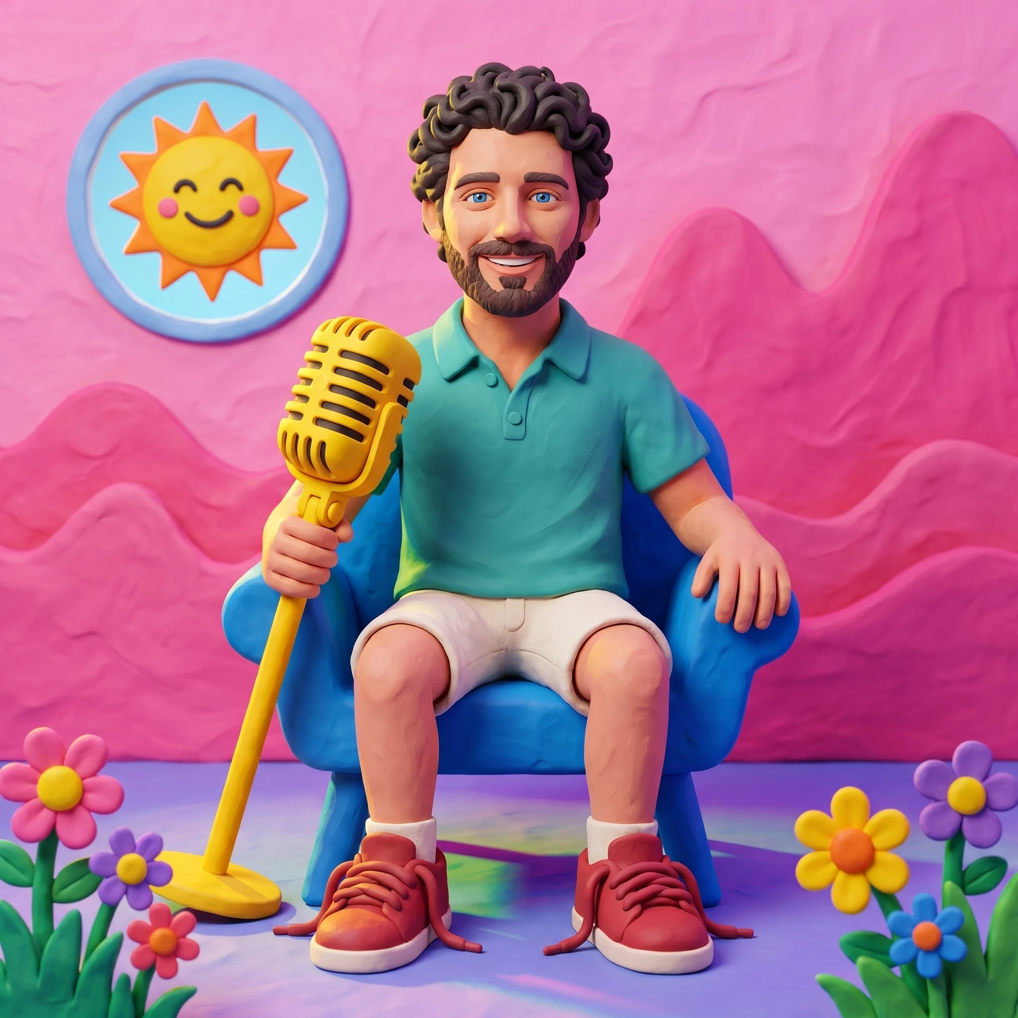 Влогер во вселенной пластилиновой анимации — Nano Banana Pro промт
