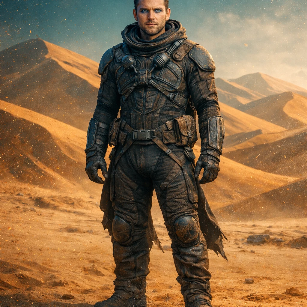 Встреча в стиле фильма «Дюна» — GPT Image 1.5 промт