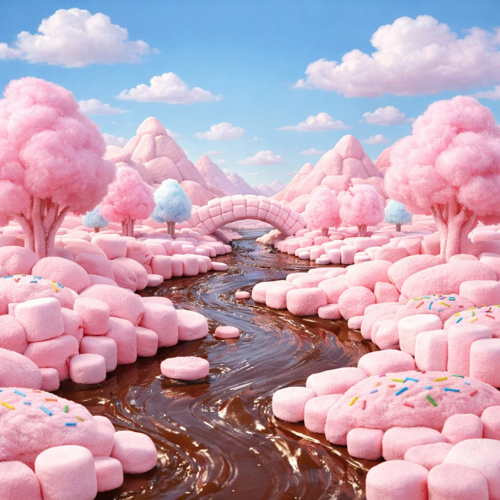 Зефирный мир сладостей — GPT Image 1.5 промт